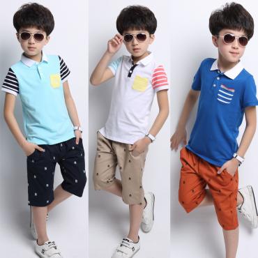 Bộ quần áo bé trai cotton